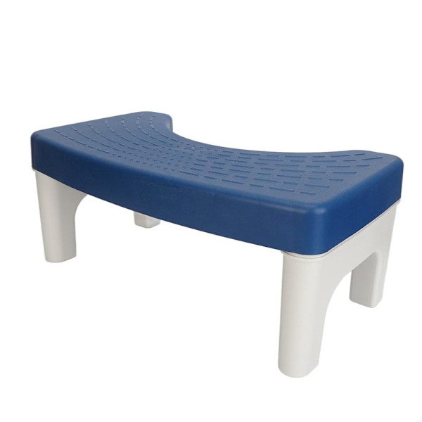 Toilet Stool Thickened Toilet Kneeling Step Poop Footstool Anti-slip Surface Stable Sturdy Squatting Toilet Stool Blue