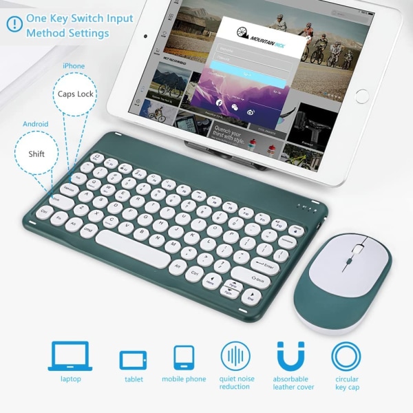 2,4 GHz trådløs tastaturmus og Bluetooth 5.0 musesæt