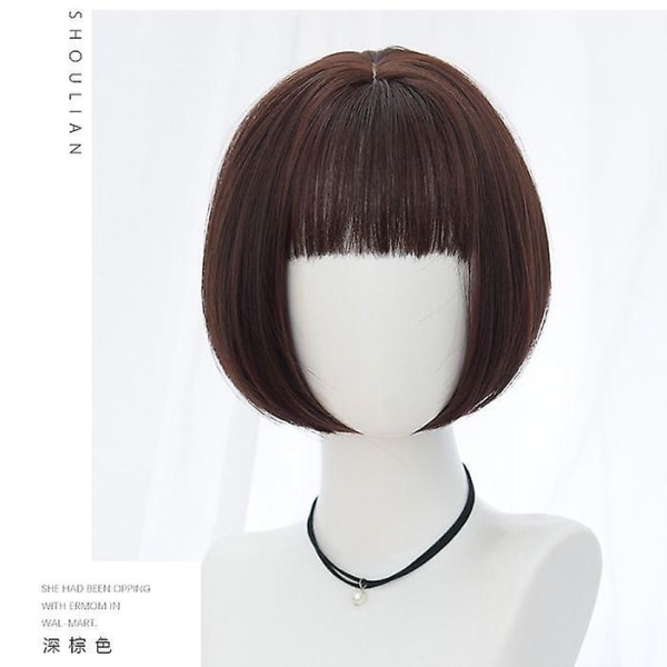 Parykk kragebein bobo koreansk bobhaircut rundt ansikt internett