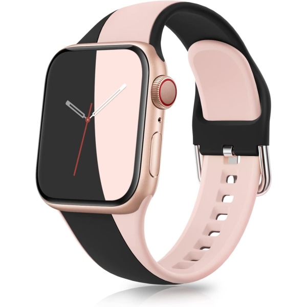 Suunniteltu Apple Watch -rannekkeelle 42/44/45mm (musta/pinkki)