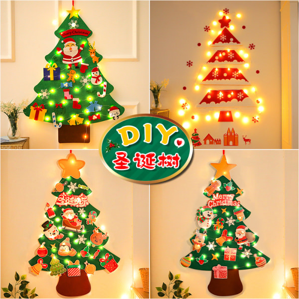 filt juletresett God jul DIY wCrm light