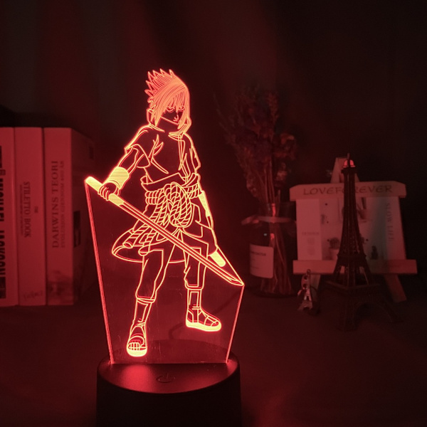 3D nattlys Naruto Team Uzumaki Naruto LED nattlys