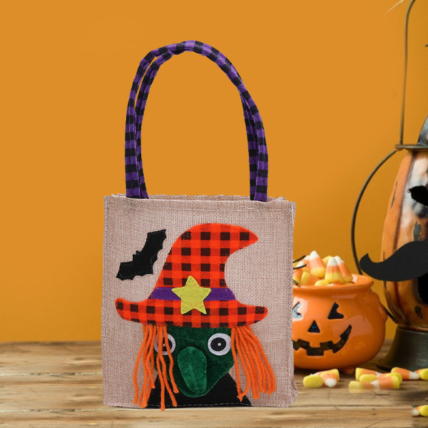 2kpl Halloween Decorations Pumpkin Witch Gift Bag Candy Bag