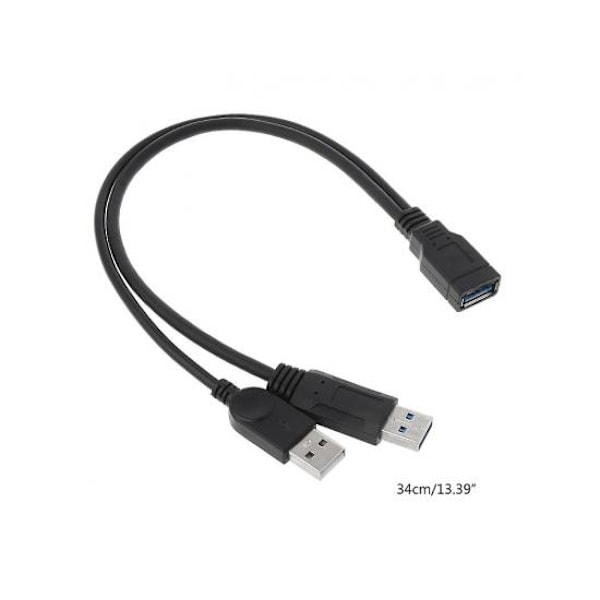 Usb 2.0 A Han-Til-Usb Hun Splitter Forlængerkabel Hub