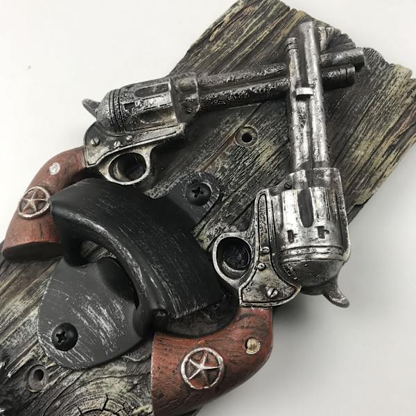 Vægmonteret proptrækker, dobbelt pistol ølproptrækker