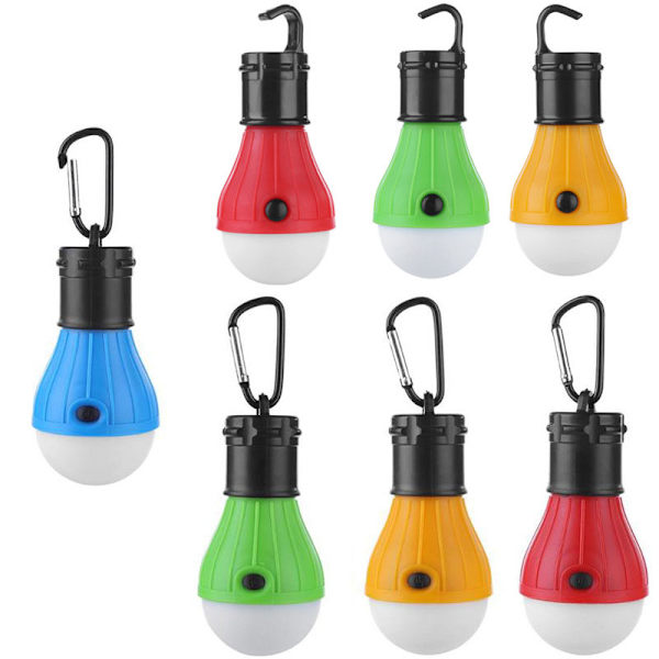 Bärbar LED-tältlampa - Orkan Nödbelysning - Gul