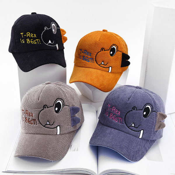 Kids caps dinosaur embroidery cute cartoon boys girls a