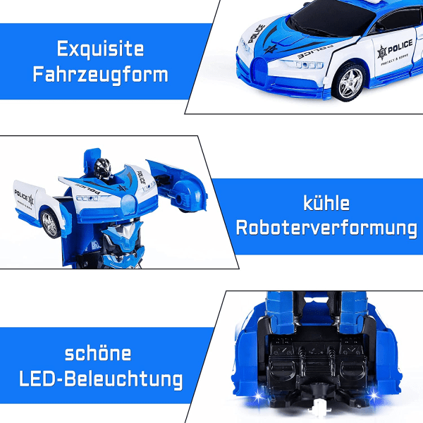 Muuntautuva kauko-ohjattava autolelu robotit lapsille