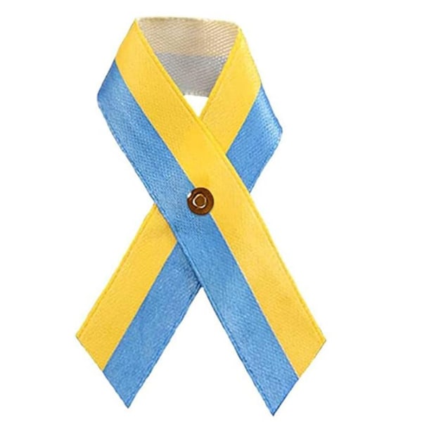 3kpl Ukraina Nauhapinta Satiini Ukrainan Lippu Rauhansolmu rintaneula