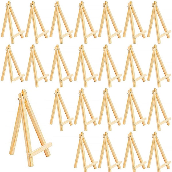 24 st Mini staffli triangel litet staffli för bröllop visitkort