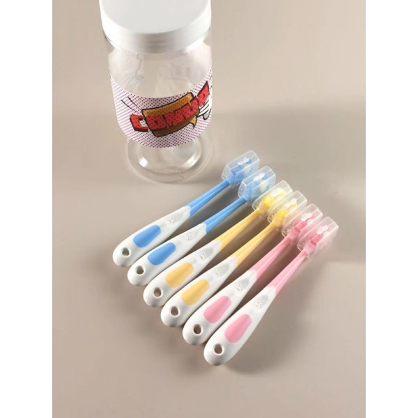 Tandbørstesæt - 6 bløde manuelle tandbørster til børn