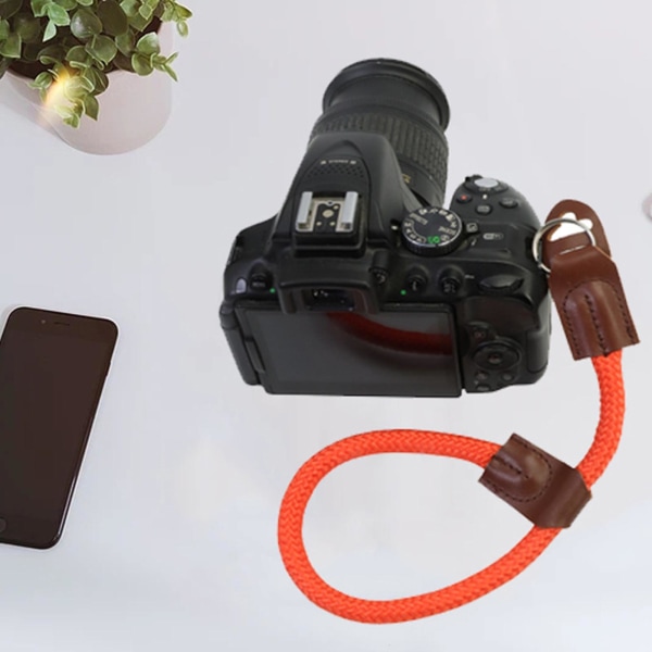 Kamerahåndledsrem Vævet SLR-kameragreb, sort