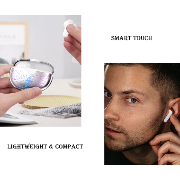 Trådløst binauralt TWS-spill Bluetooth-headset - lav latenstid svart