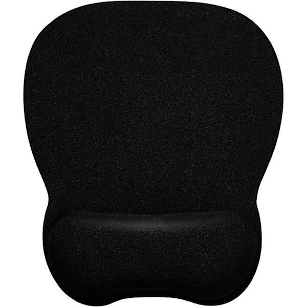 Ergonomisk musmatta med ergonomiskt handledsstöd, svart