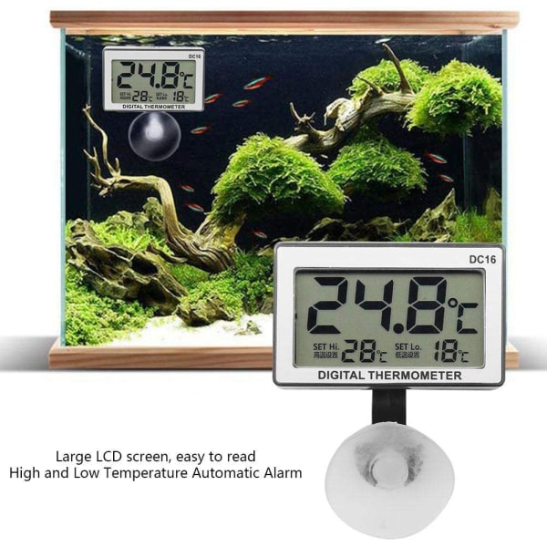 Digital LCD Elektronisk Temperaturmåler Sensor Termometer