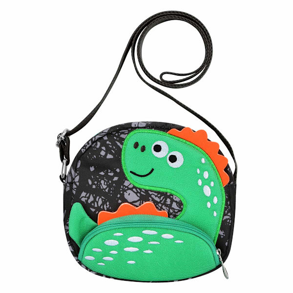 Punge Toddler Mini Søde Princess Håndtasker (Dinosaur Sort)