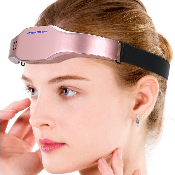Elektrisk hodemassasjeapparat Hypnotisk enhet Sleep Aid rosa gull