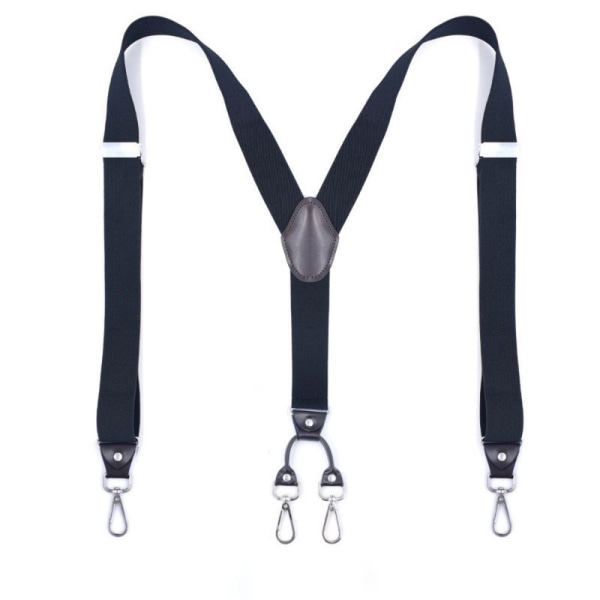 Durable flexible adjustable braces for men with 4 strong hooks