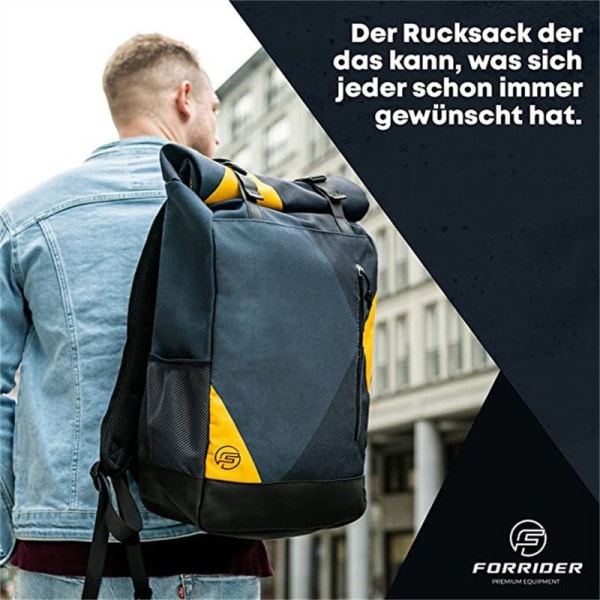 Fritidsryggsäck ryggsäck, laptopryggsäck 25-30L Navy blue