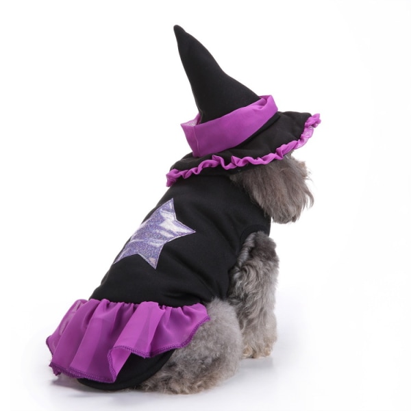 Hundkläder, Halloween-hSLUSdjurskläder, Klä upp till fest för hundar, TrollkarlskostSLYMer L