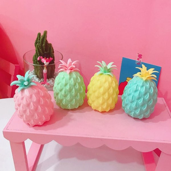 Pineapple Ball Venting Balls Squeeze Stresses Reliever Toy-blå
