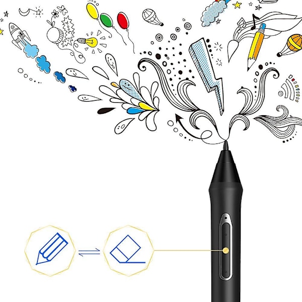 XP-Pen P02s Ladattava akkukynä Artist 16 Pro, Artist 22 Pro, Artist 22e Pro -piirtopöydille