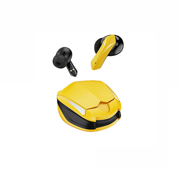 Trådløs Binaural TWS Gaming Bluetooth Headset - Lav latenstid gul