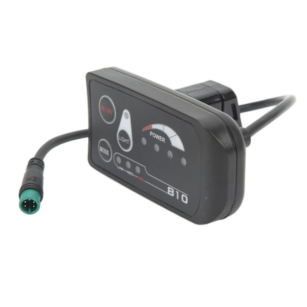 Sähköpyörän LED-näyttömittari Sähköpotkulaudan LED-näyttöpaneeli 8102 vedenpitävä 5P-liitin 24V