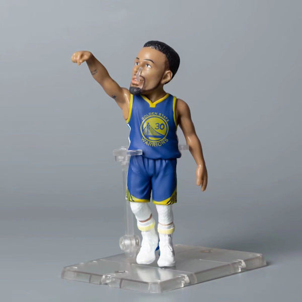NBA basket superstar håndlagde Q-versjon dukke dukke håndlagde modell dekorasjon Stephen Curry