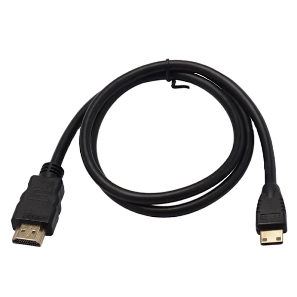 TV till Mini TV AV-kabel Dataöverföringskabel DSLR-kamerakabel 1 meter black