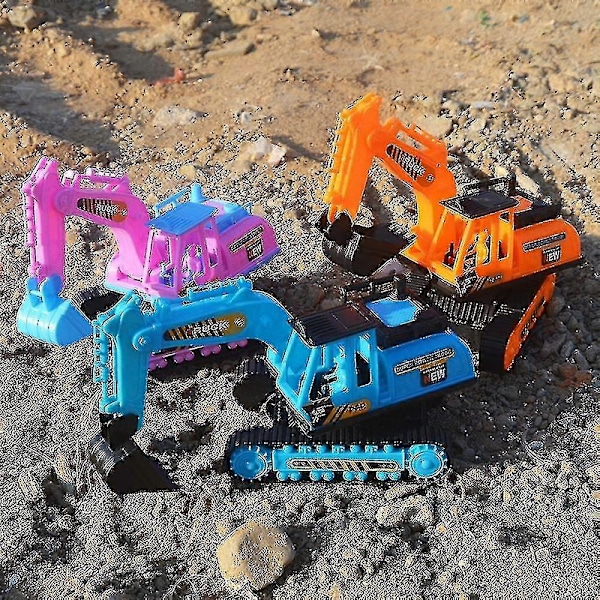 Stor Ingeniørkøretøj Model Plastik Gravemaskine Dumper Lastbil Billegetøj Til Børn Drenge Udendørs Sandleg-Yvan
