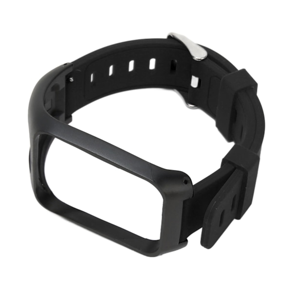 Armbandsband i Silikon Justerbart Vattentätt Armbandsbyte för Tom Tom Runner 3 Svart