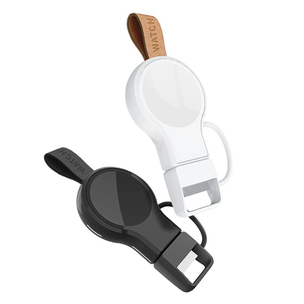 Bærbar iWatch USB trådløs oplader til Apple Watch (sort)