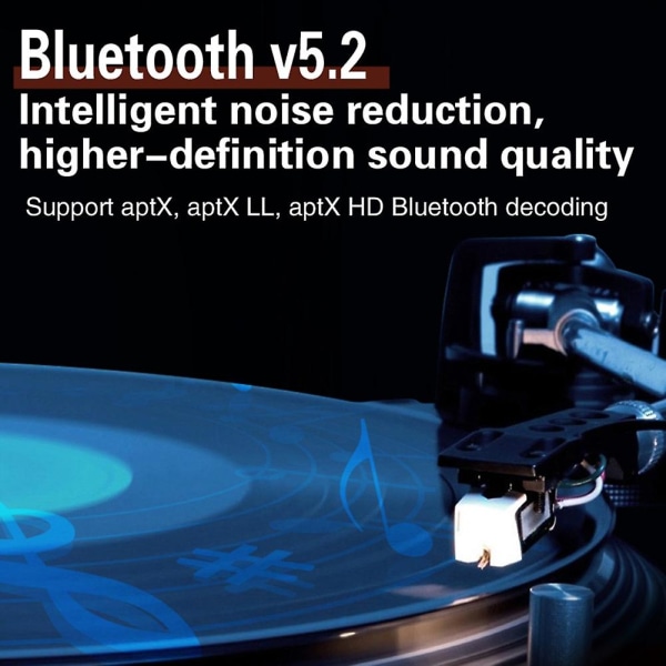 Bluetooth 5.2-sendermottaker Aptx Low Latency 3,5 mm bil-tv