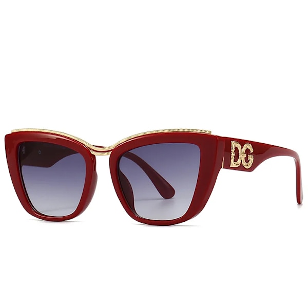 Luksuriøse designer solbriller for damer 2024 - Klassisk katteøye UV400 solbriller - Engros - Høy kvalitet - Gafas de sol