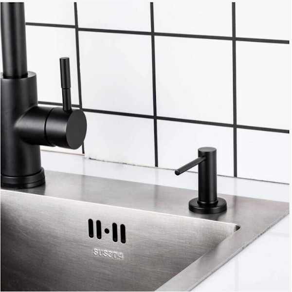 Cisea 500ml Tv?ldispenser Svart Tv?lpump f?r diskb?nk