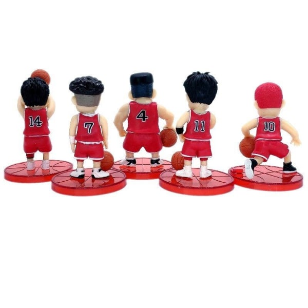 Slam Dunk Sakuragi Flower Road Rukawa Maple Bildekoration Anime Håndmodel Rund Røde Tøj