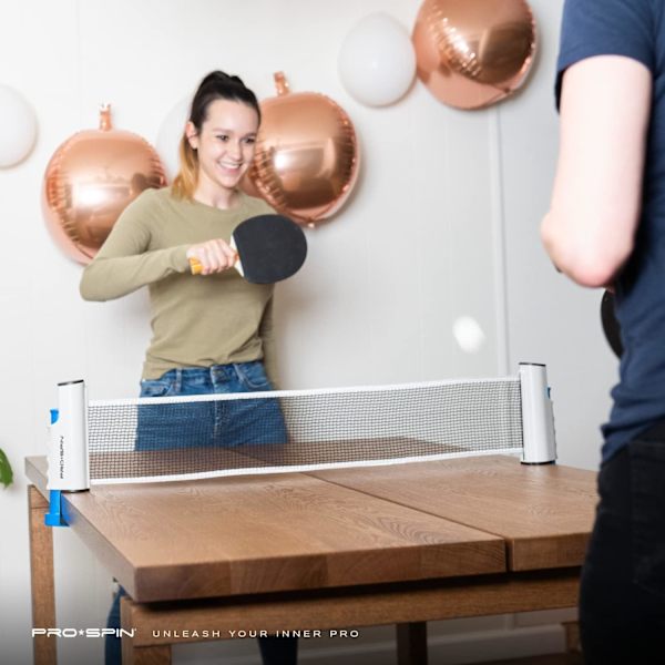 Utvidbar bordtennisnett - Bærbart bordtennisnett for 5 mm tykke bord