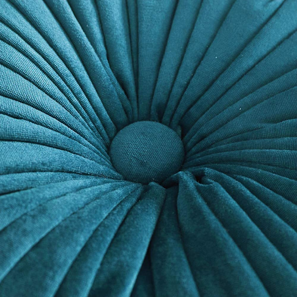 Pyöreä tyyny, samettinen kurpitsatyyny 35cm Tatami (tummansininen)