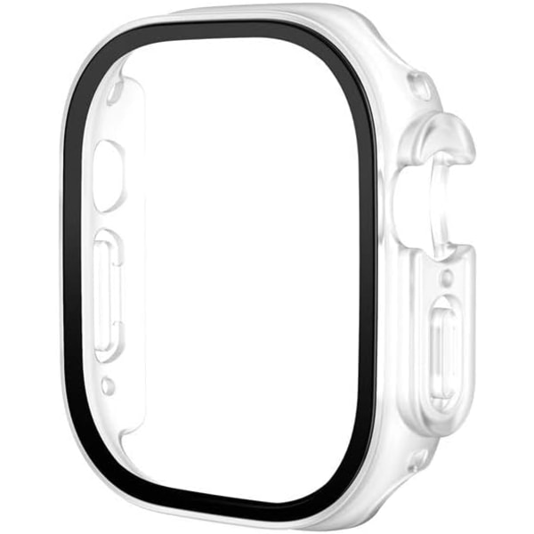 2 stk herdet glassveske for Apple Watch Ultra 49 mm deksel Innebygd skjermbeskytter full dekning for iWatch Series Ultra 49 mm deksler