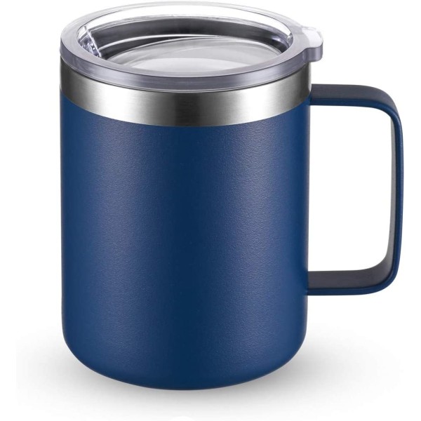 Kaffebeger i rustfritt stål med håndtak