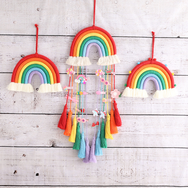 Håndlavet drømmefanger Rainbow Tassel Creative Charm