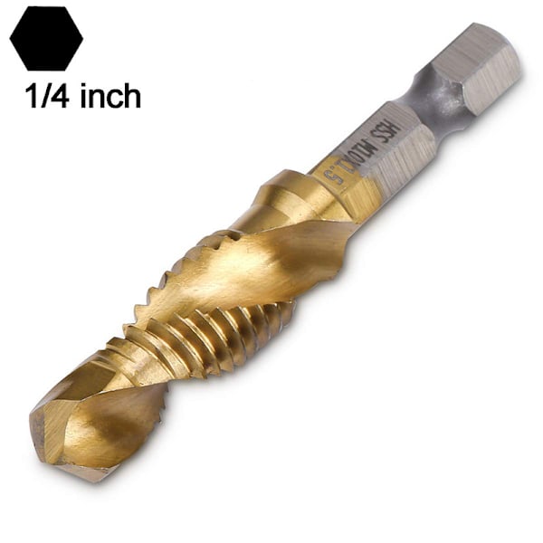 6 stk komposit tappning bits hexagonale skaft bor Short