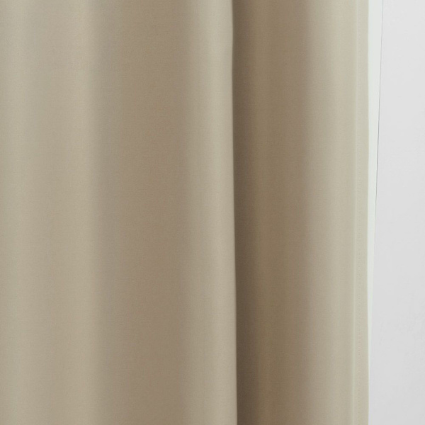 Vitt ek beige Vattentät mörkläggningsgardin, krok, 1m*2.7m (B*H)