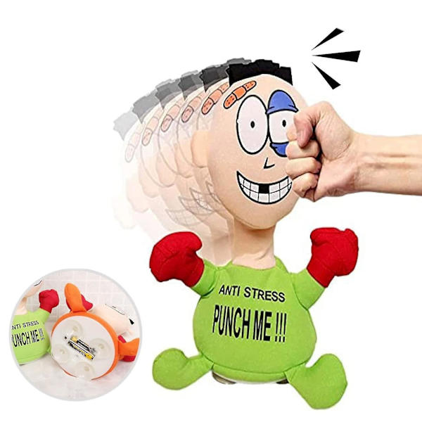 Punch Me Mjukt Fylld Stressresistent Elektrisk Plysch Elektrisk