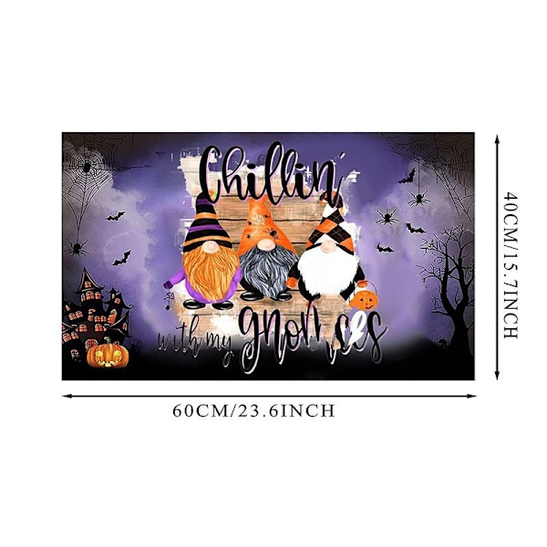 Halloween-ovimaatto, liukumaton, pestävä, 15,7*23,6 tuumaa, #2
