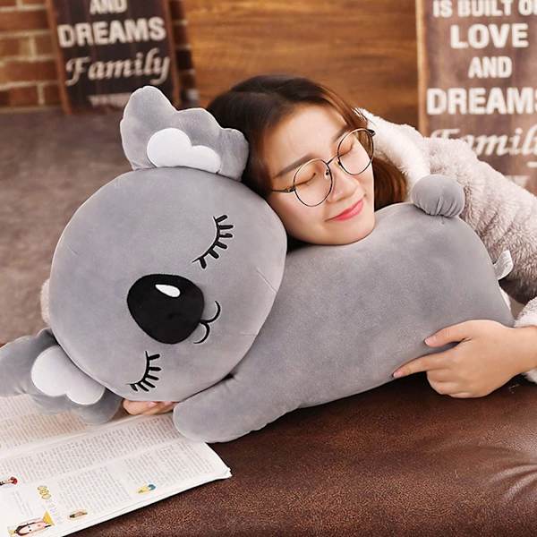 Koala pehmeä pehmolelu (väri: harmaa, koko: 35 cm)