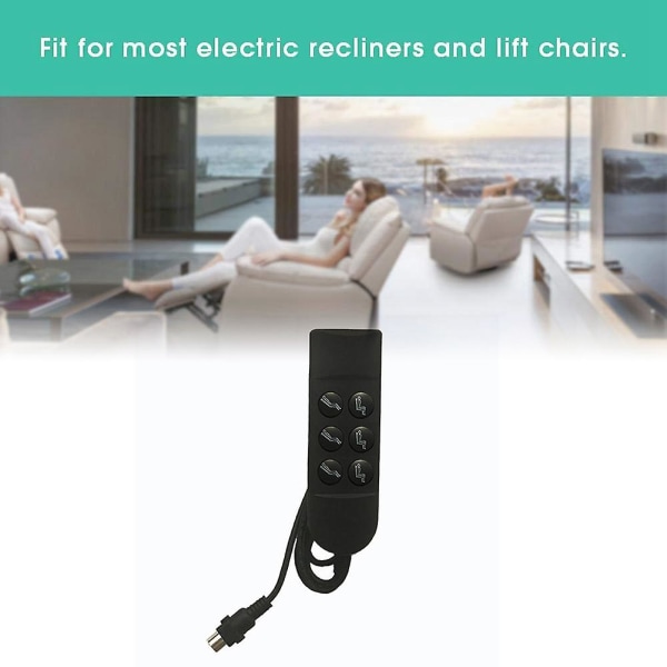 Elektrisk hvilestol stoldeler Strømbryter 6-knapp elektrisk sofa