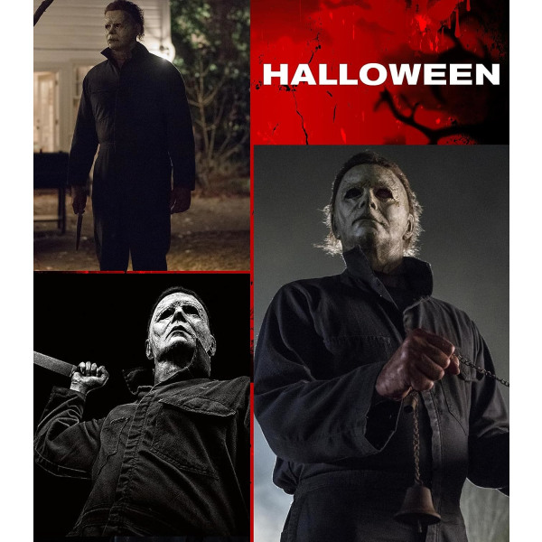 Noufun Michael Myers Mask för vuxna, Halloween Mask Micheal Myers Face - Halloween 2020 Grey-2018