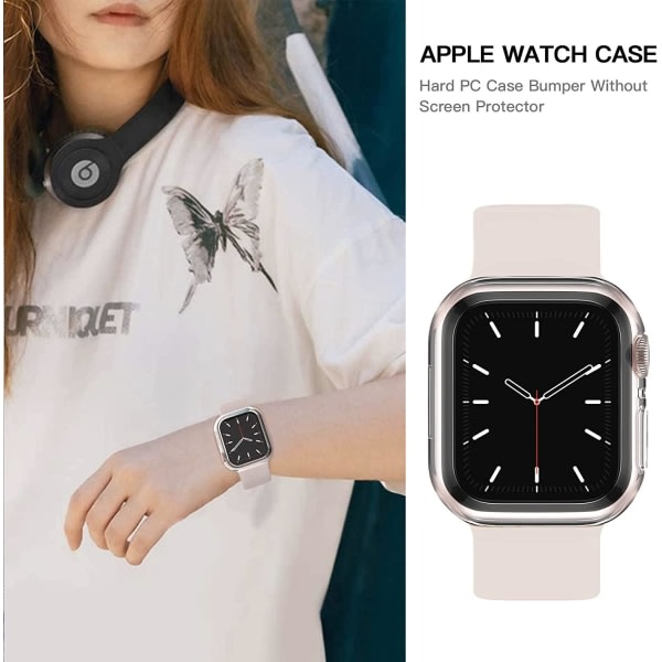 Apple Watch 7/8 skal PC Transparent (45 mm)